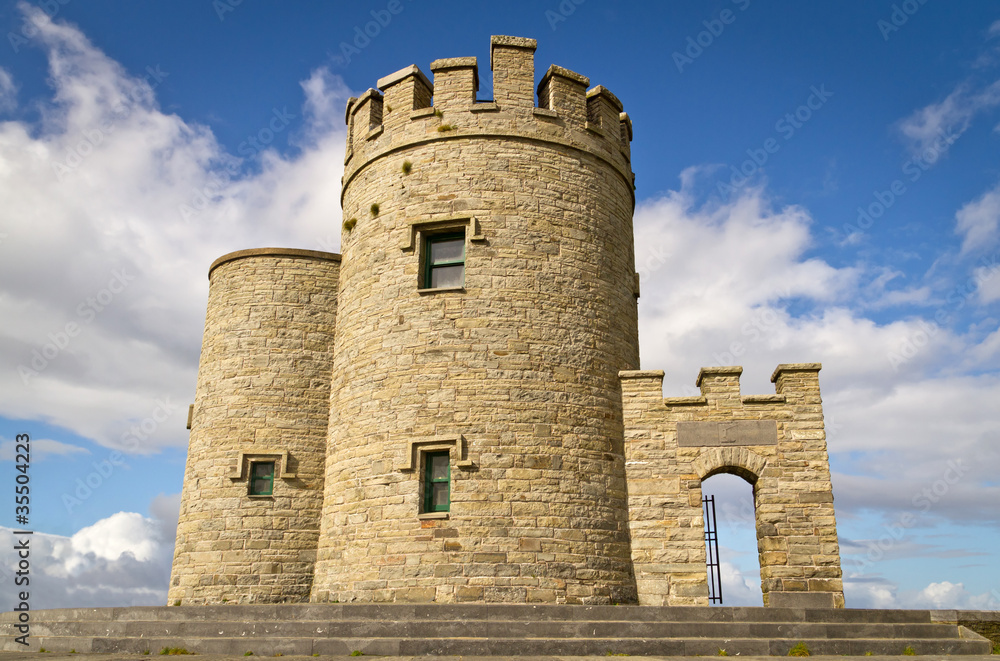 OBriens tower on Irish Cliffs of Moher