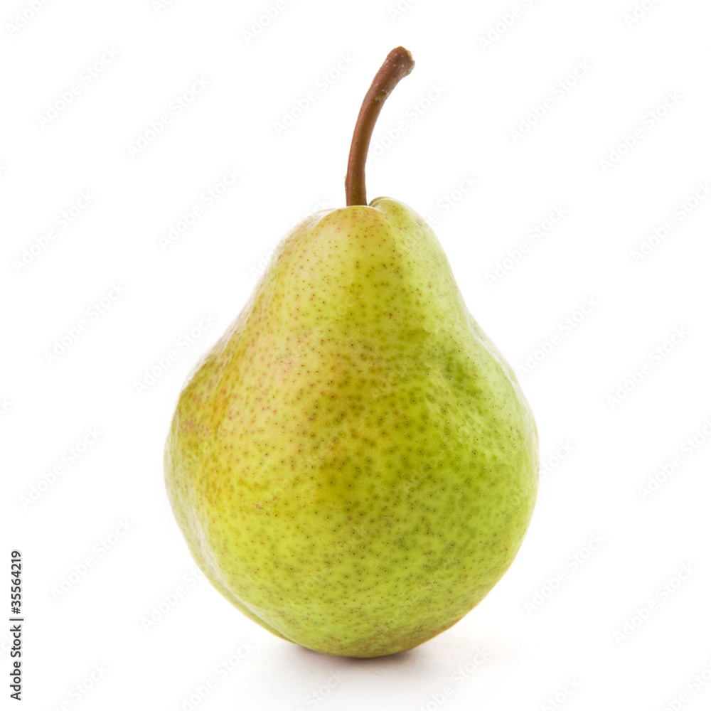 ripe pears isolated on white background