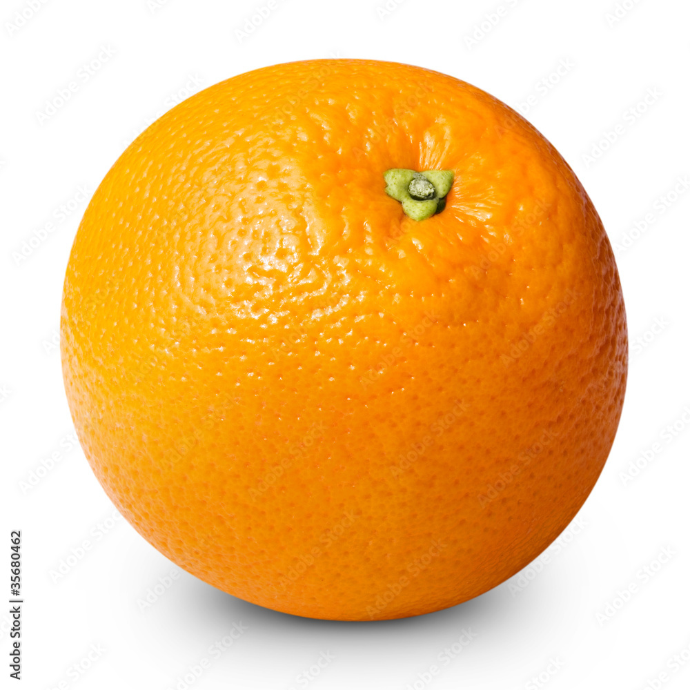 Orange isolated on white background + Clipping Path