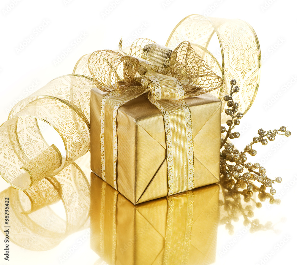 Christmas Gift box with decorations