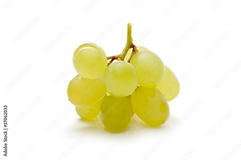 Grapes isolated on the white background