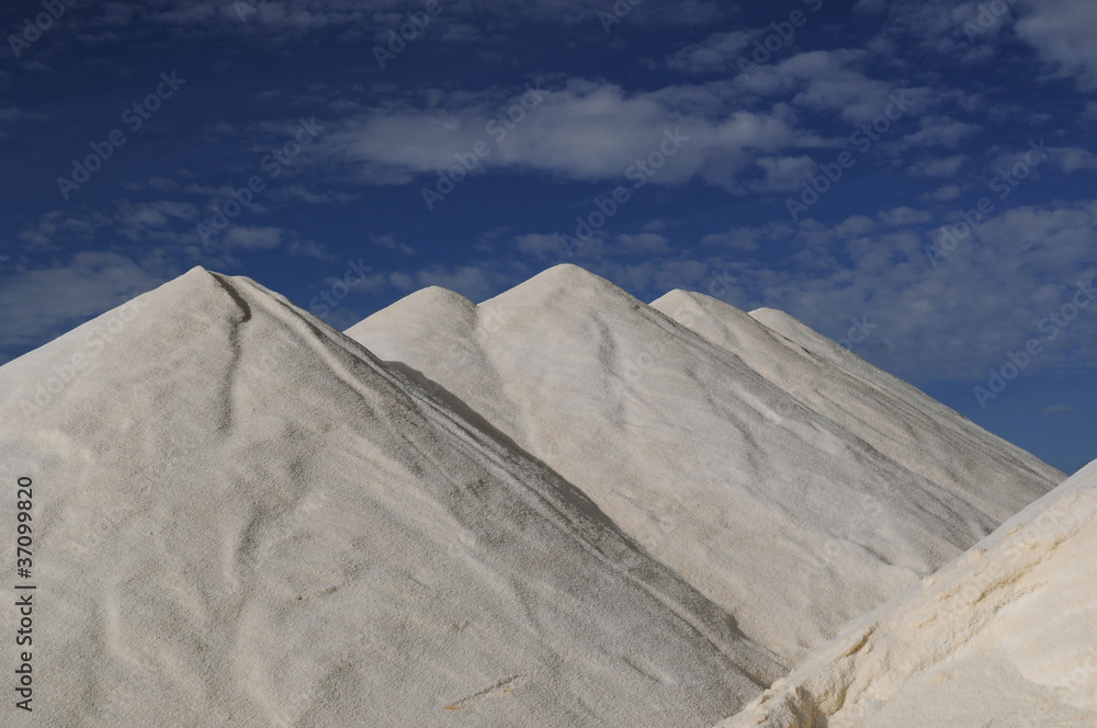 Salzberge wie Eisberge