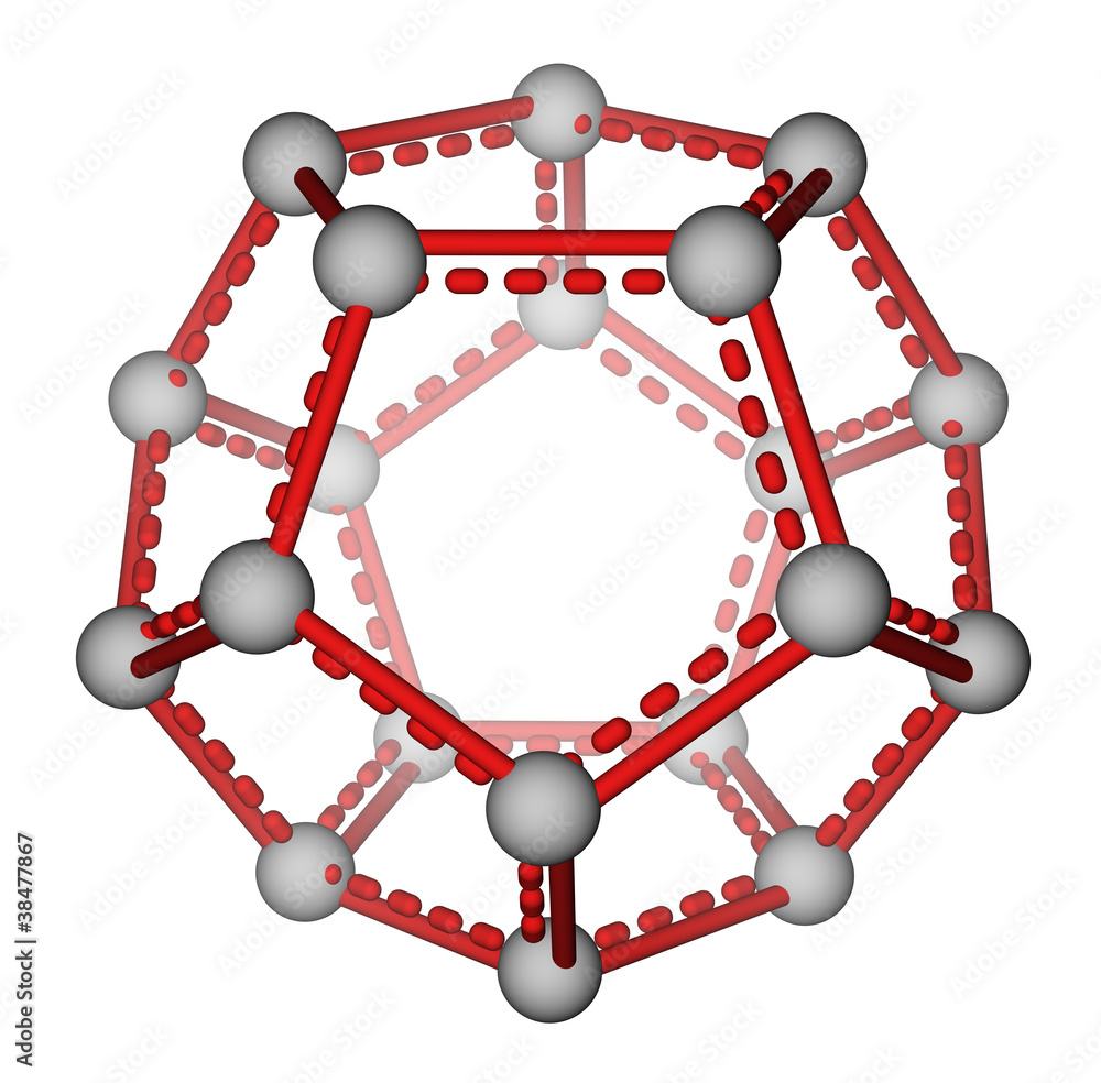 富勒烯C20分子结构