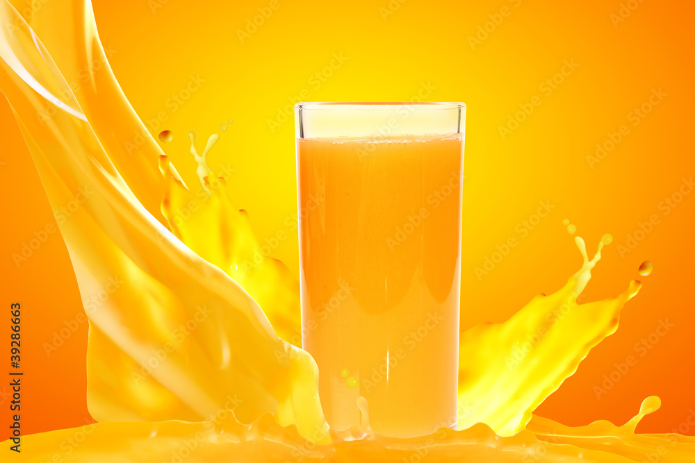 Juice in glass