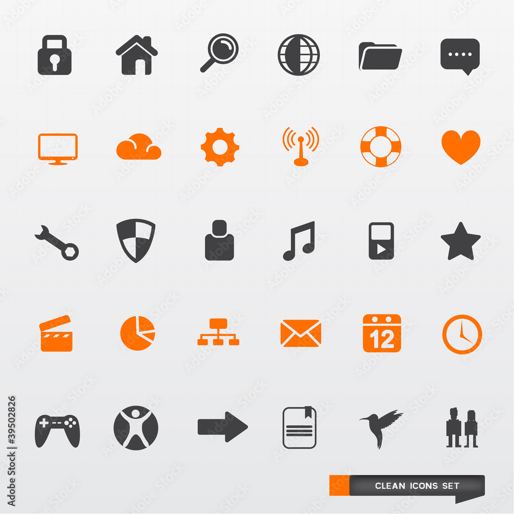 Simple & Clean Icon Set