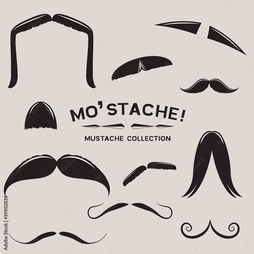 Mustachio！矢量Mustache集合