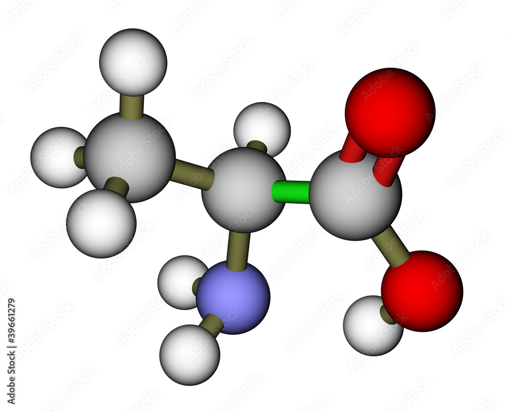 氨基酸丙氨酸分子结构