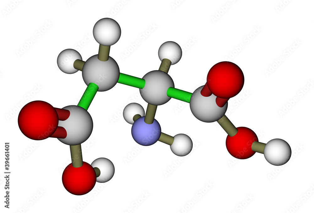 氨基酸天冬氨酸分子