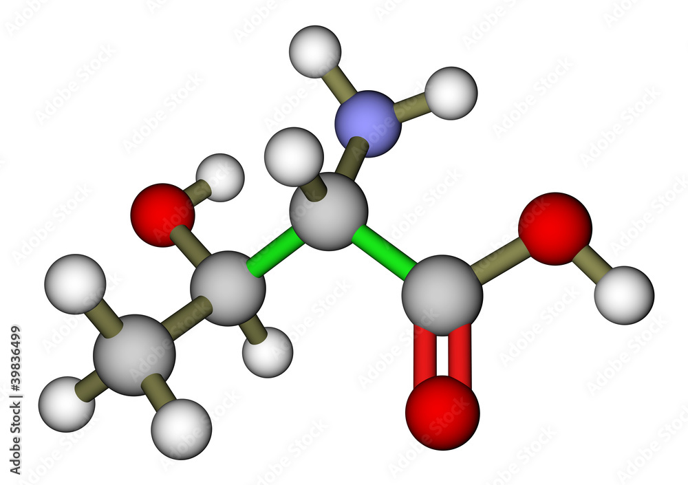 必需氨基酸苏氨酸分子结构