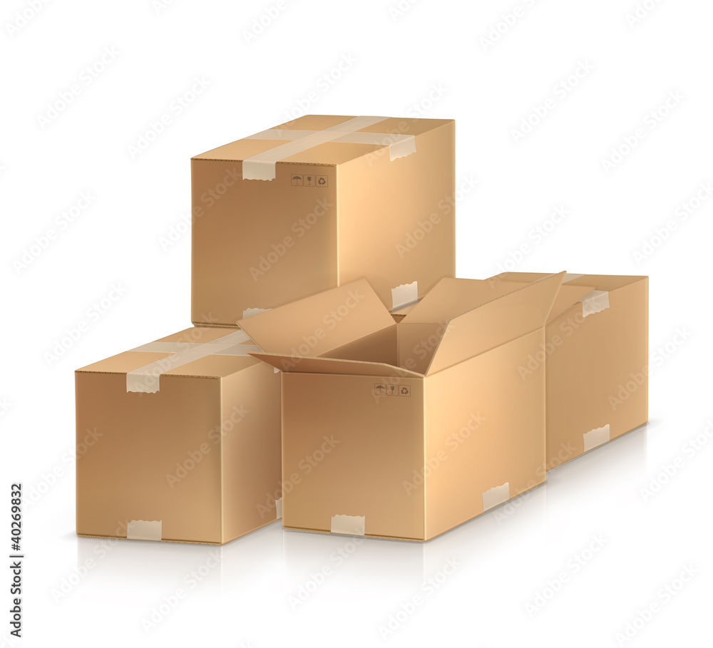 Cardboard boxes