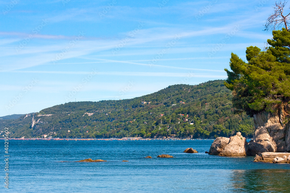 Schöne Adria Küstenlandschaft in Venetien, Italien