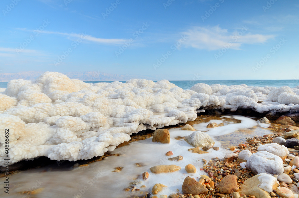 Dead Sea Salt Formations near Ein Gedi, Israel