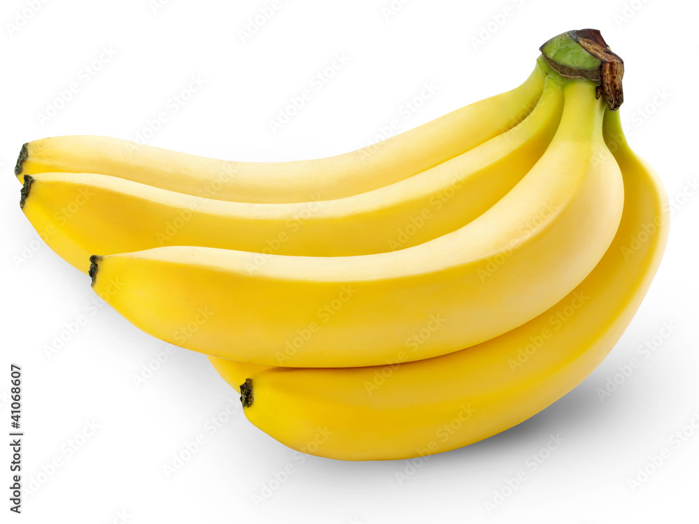 bananas isolated on white background