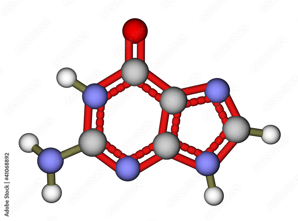 碱基鸟嘌呤分子结构