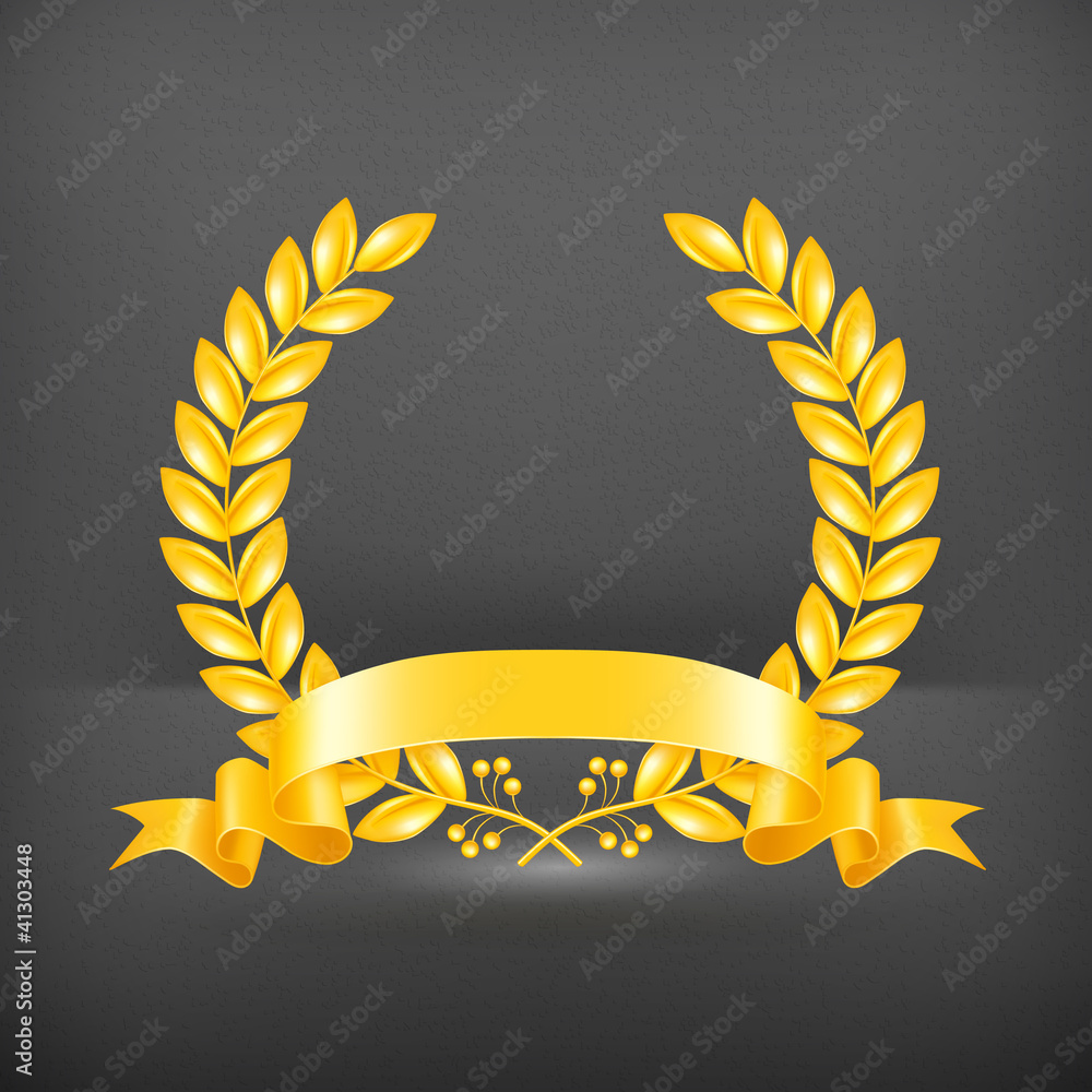 Gold Wreath, vector