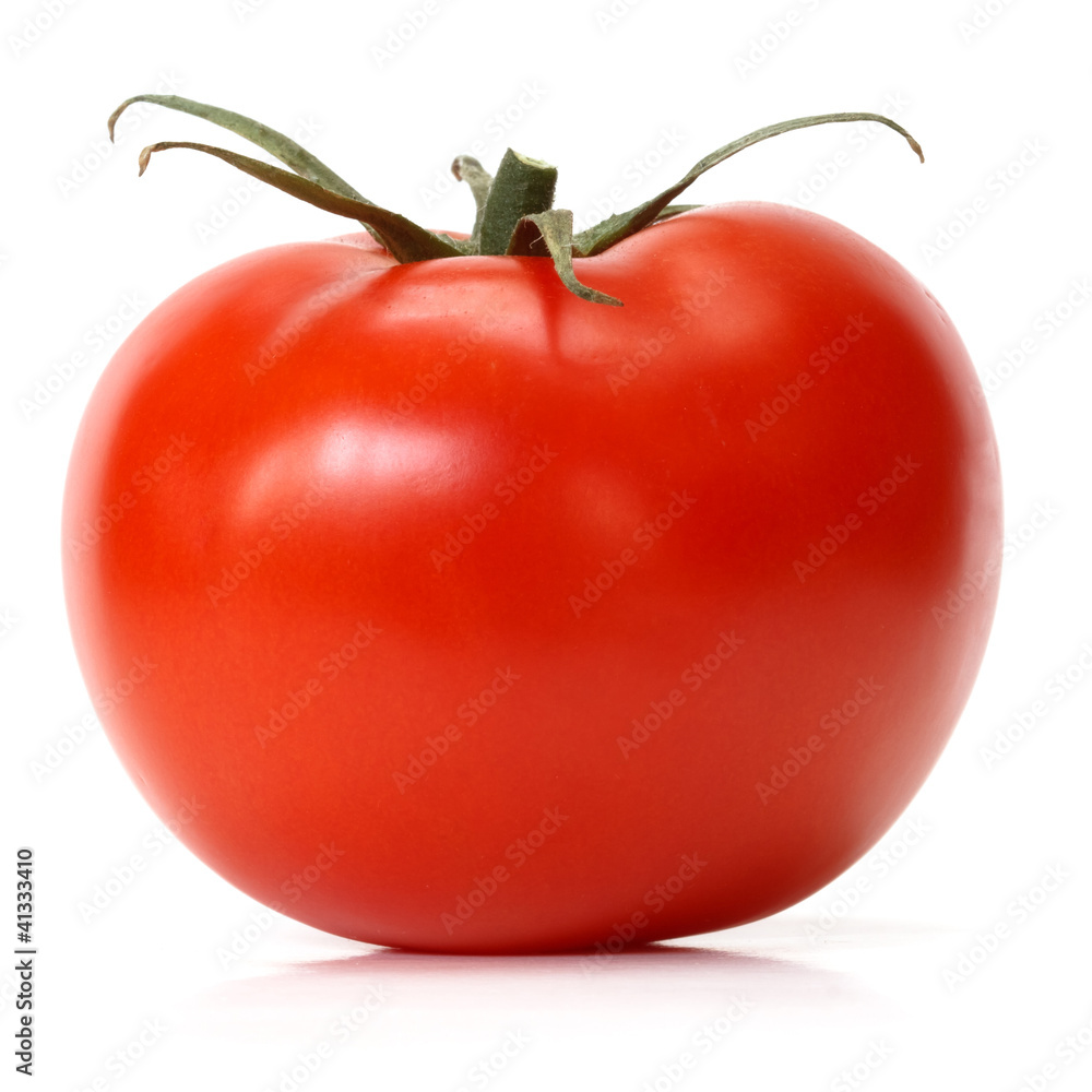 tomato over white background