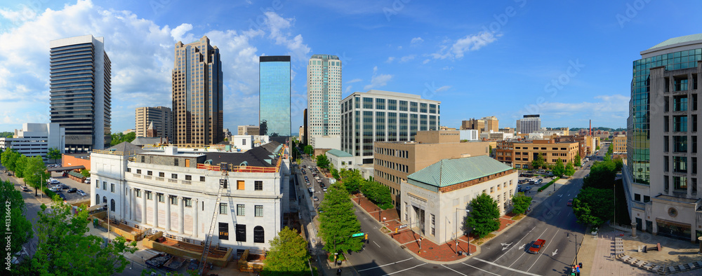 阿拉巴马州伯明翰市中心全景