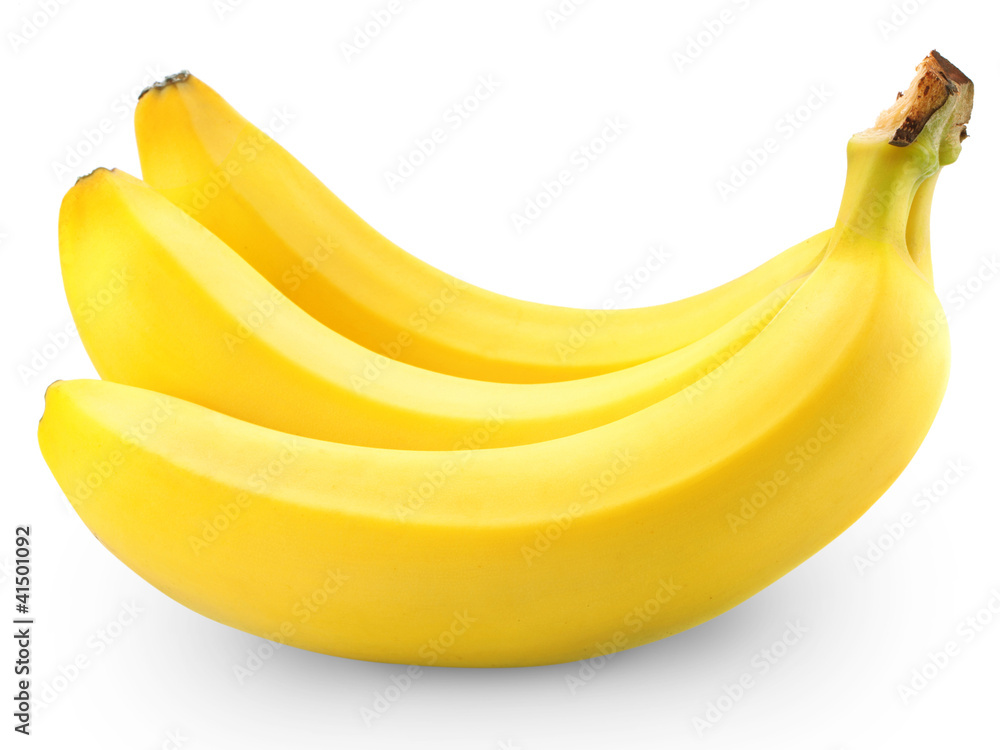 Bananas isolated on white background