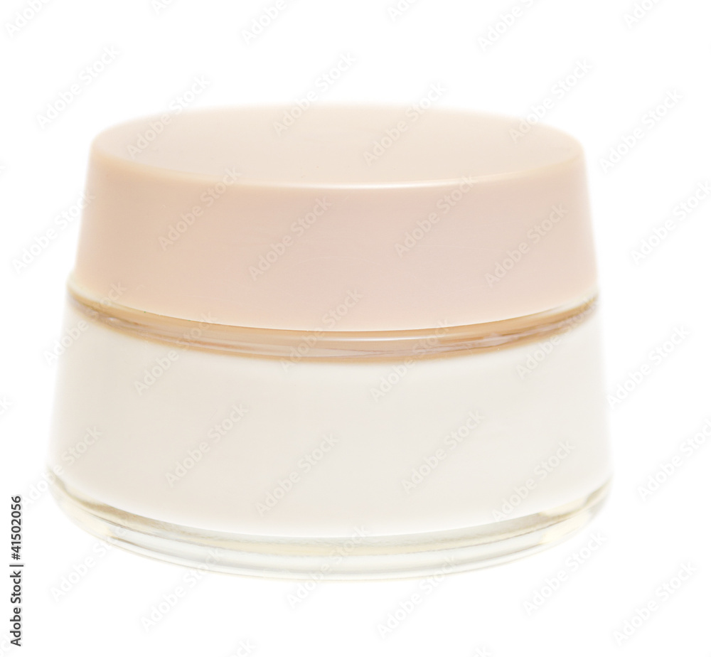 Face Cream isolated on White Background