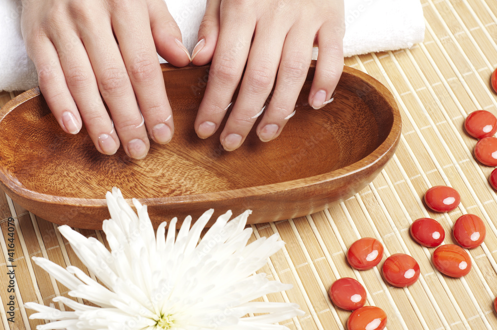 Hands Spa. Manicure concept