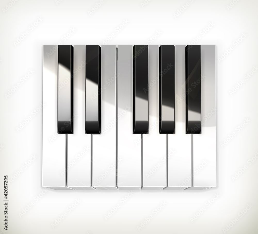 Octave, piano keys