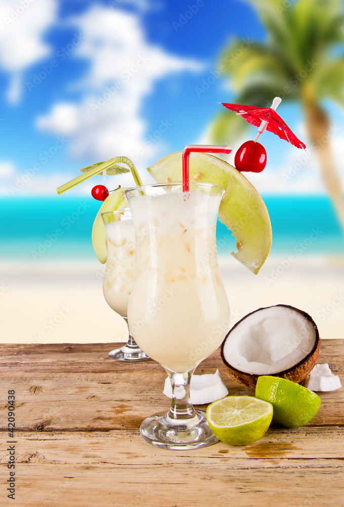 Pina colada drinks