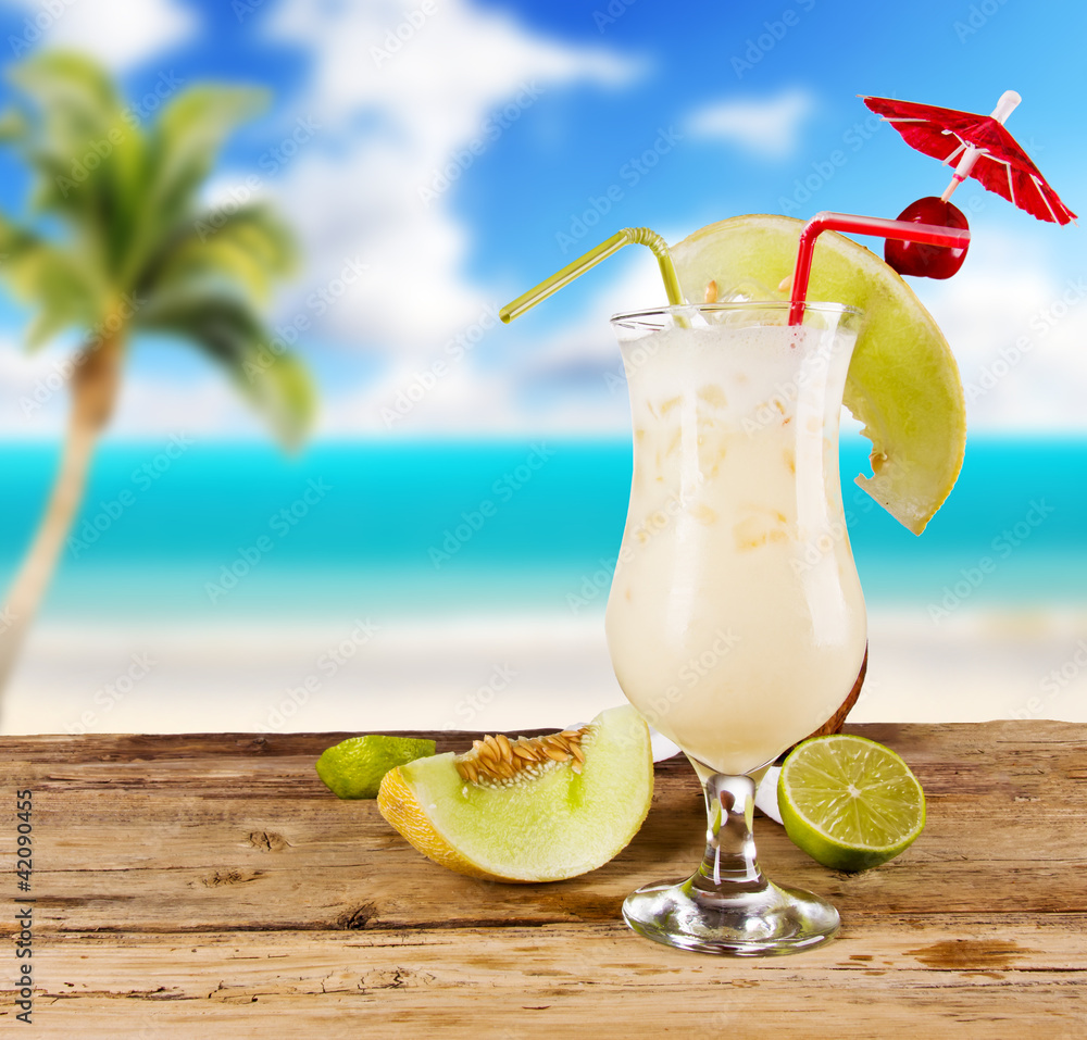 Pina colada drink