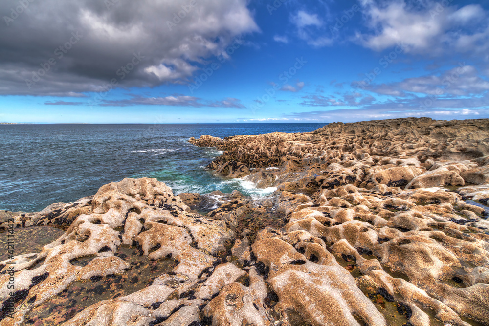 Rocky Atlantic ocean scenery in Ireland