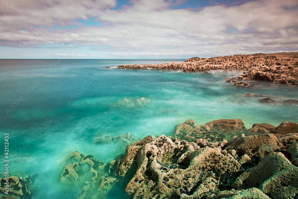 Rocky Atlantic ocean scenery in Ireland