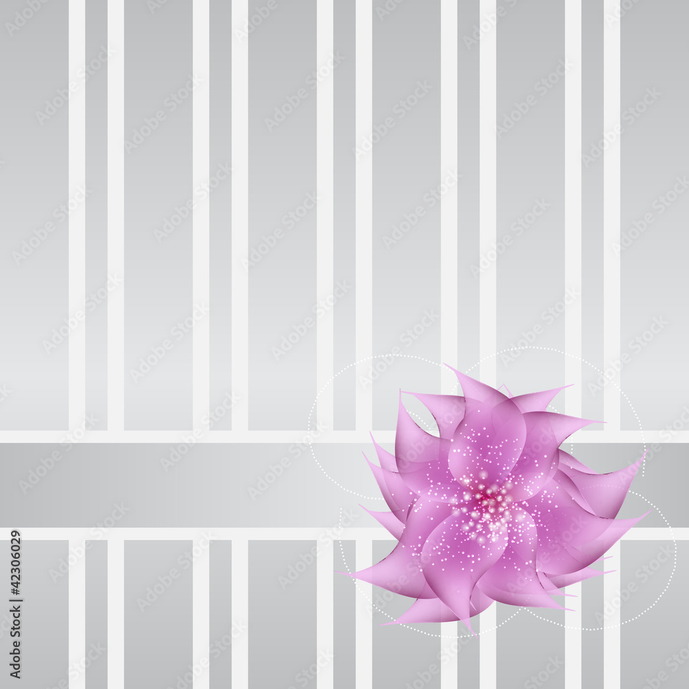 Romantic Flower vector Background