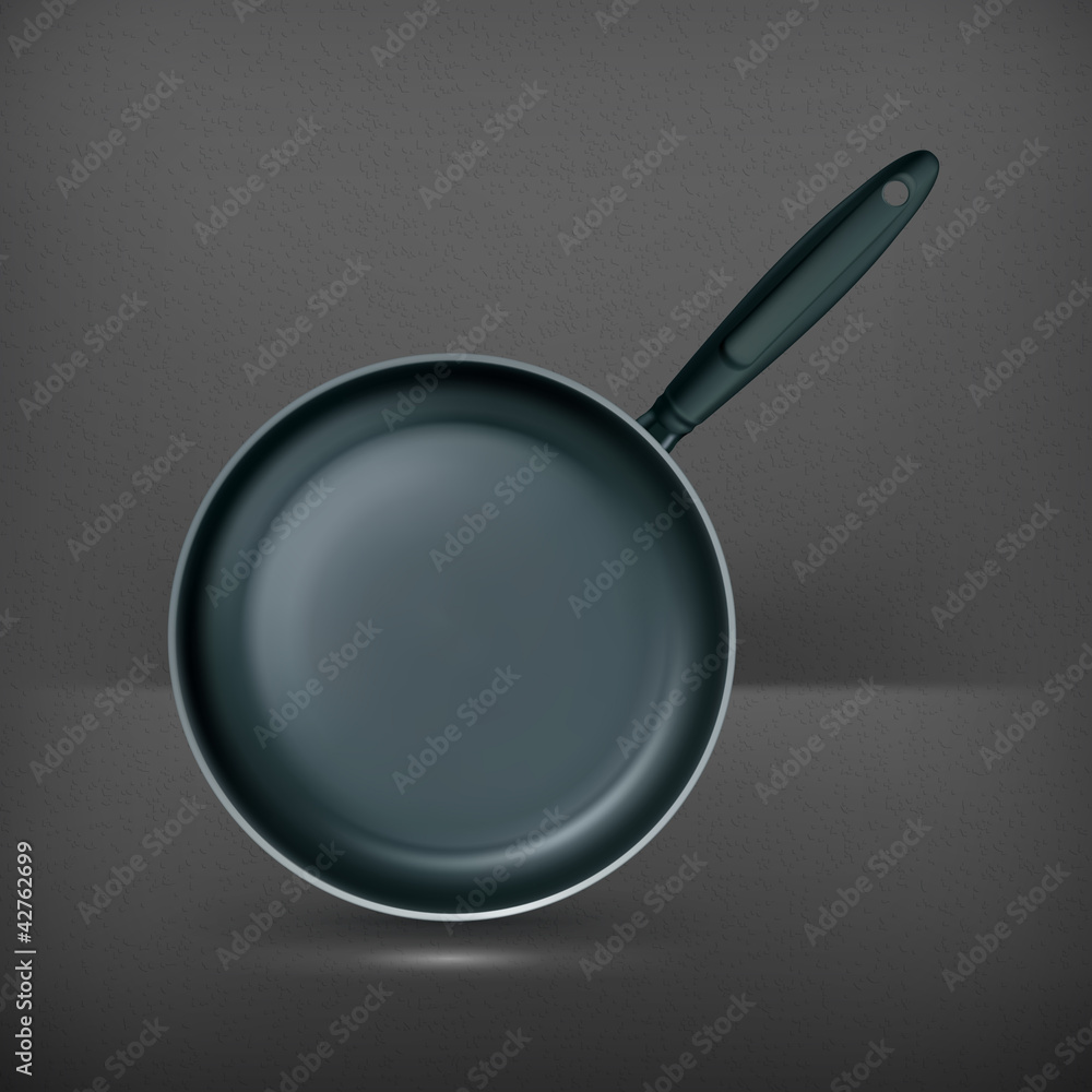 Frying pan, vector