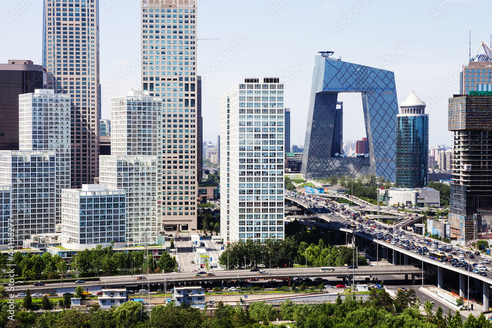 landscape of modern city ,beijing