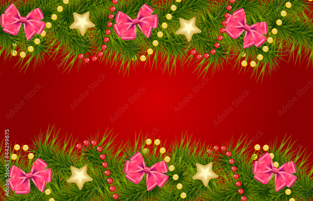 Abstract beauty Christmas and New Year background. Vector illust