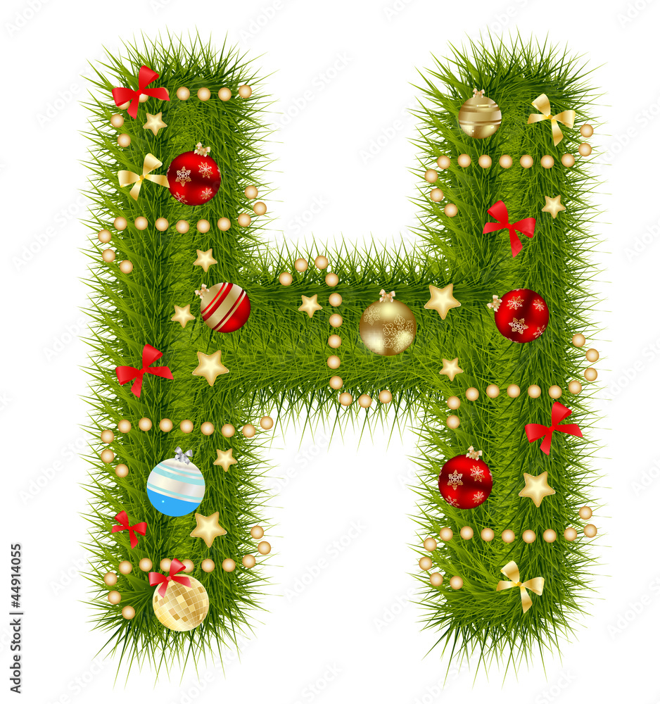 Abstract beauty Christmas and New Year abc. vector  illustration