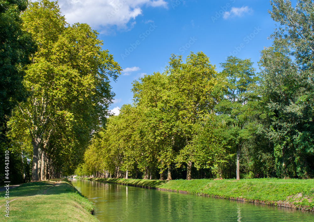 Rhone – Rhine Canal in Alsace, France