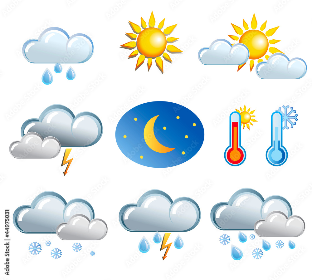 一套友好的天气图标