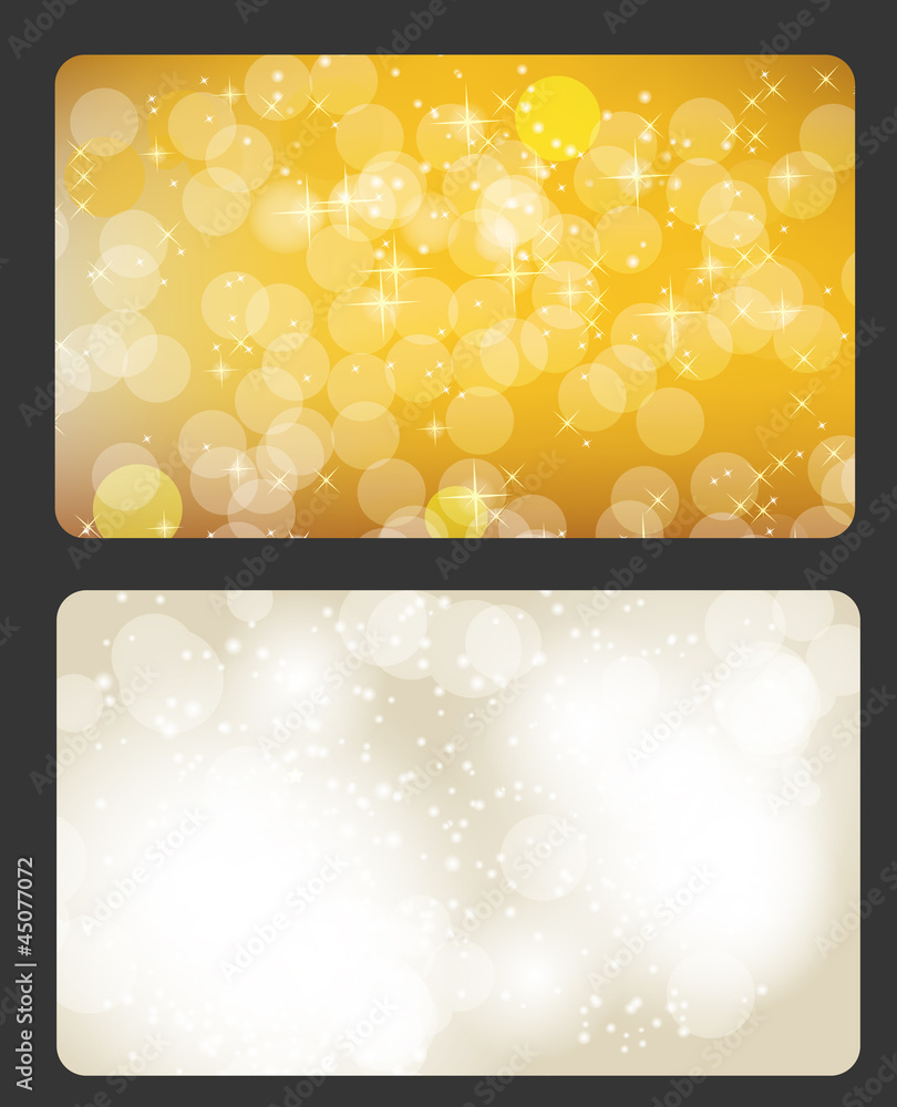 Set of cards with Christmas BALLS, stars and snowflakes, illustr