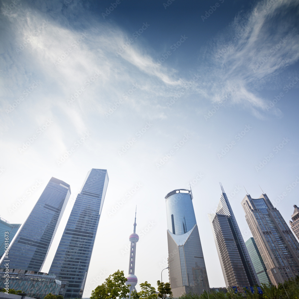 modern office building in shanghai