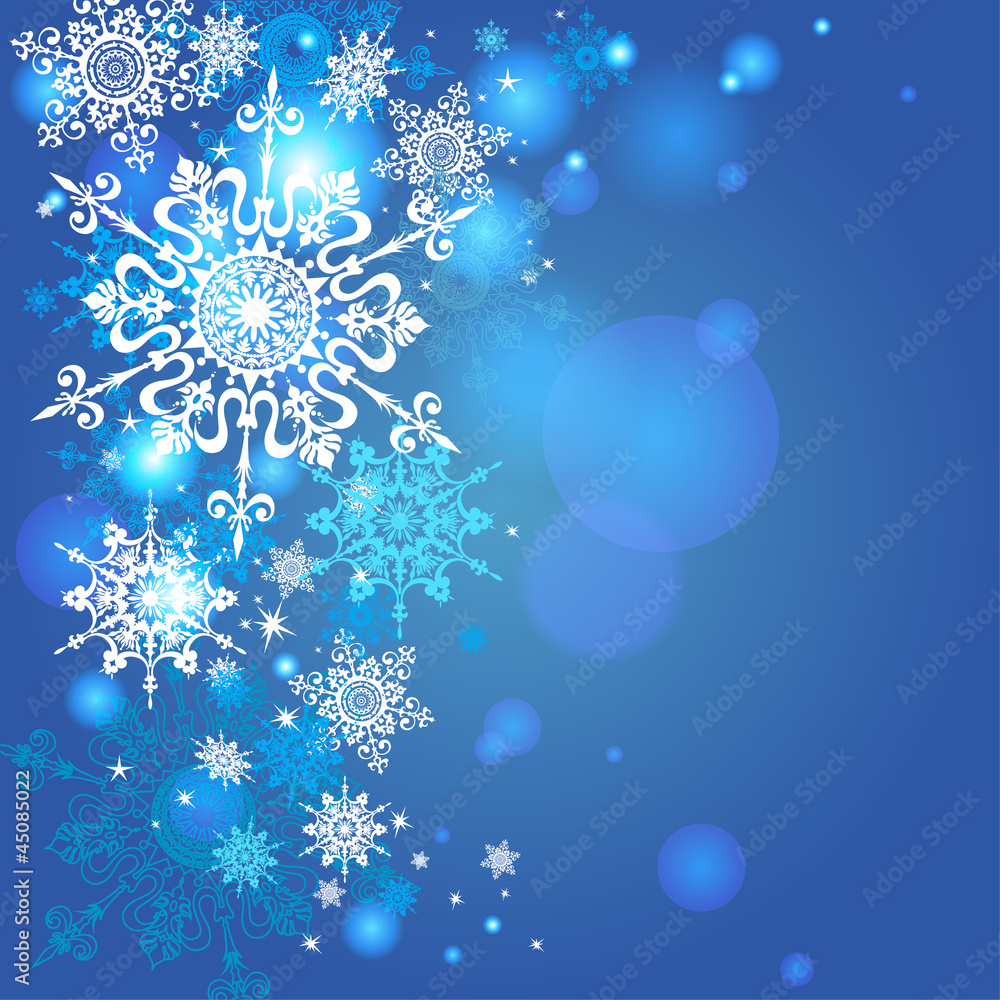 Snowflakes background