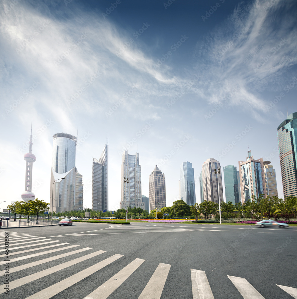 cityscape of modern city,shanghai