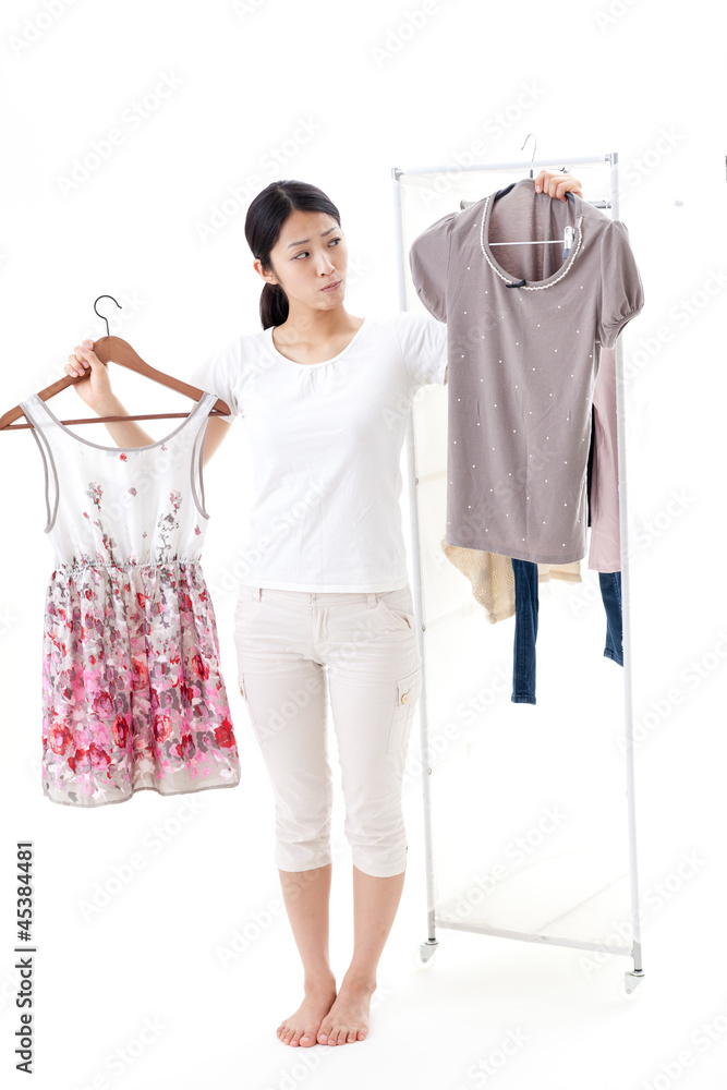 a young asian woman fashion image