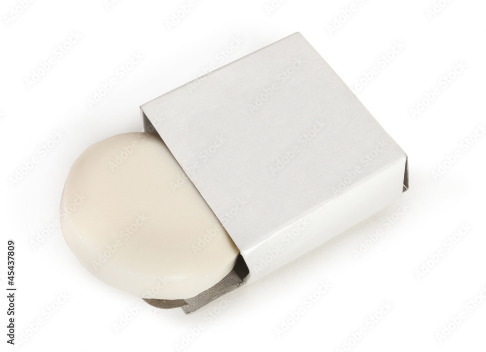 soap on a white background