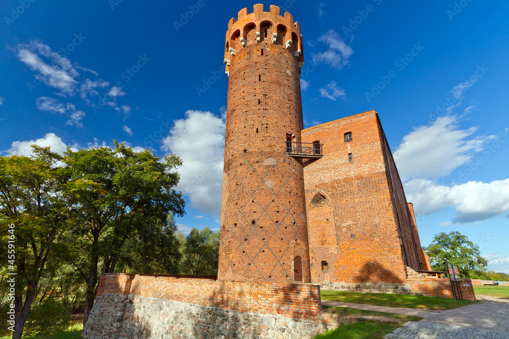 Medieval Teutonic castle in Swiecie, Poland