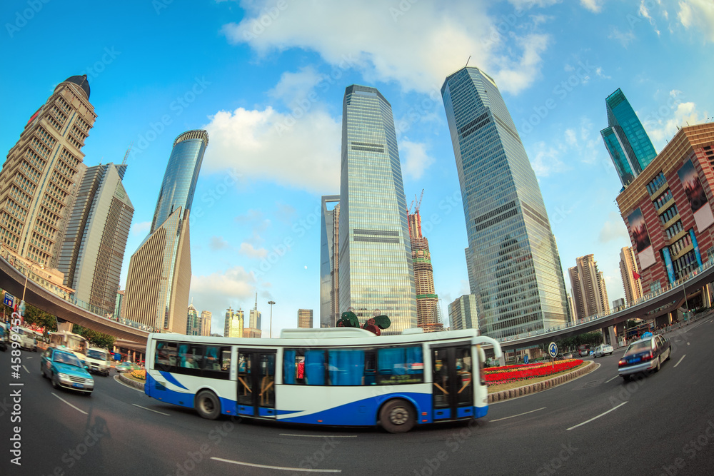 上海现代城市街景