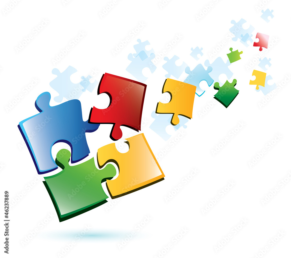 puzzle vector background