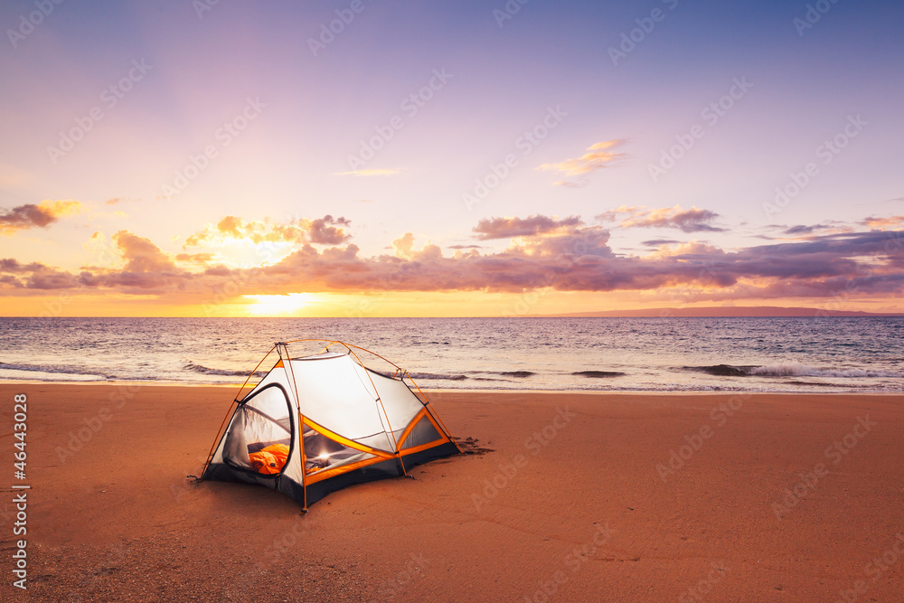 Camping on the Beach