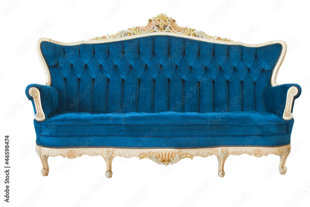 Blue vintage sofa