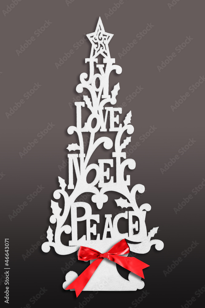 Christmas tree card