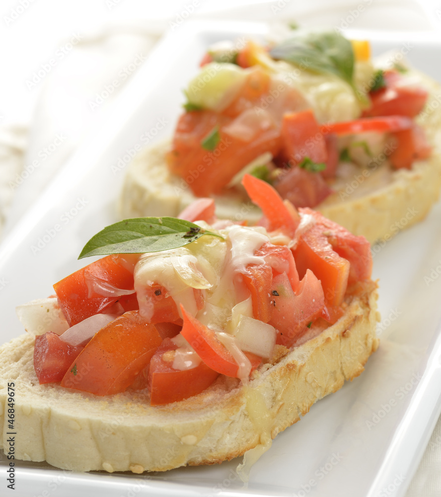 Bruschetta With Tomato And Basil