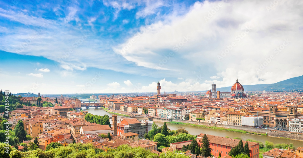 Panoramic view of Florence, Italy